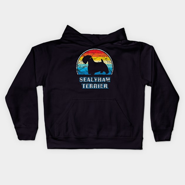 Sealyham Terrier Vintage Design Dog Kids Hoodie by millersye